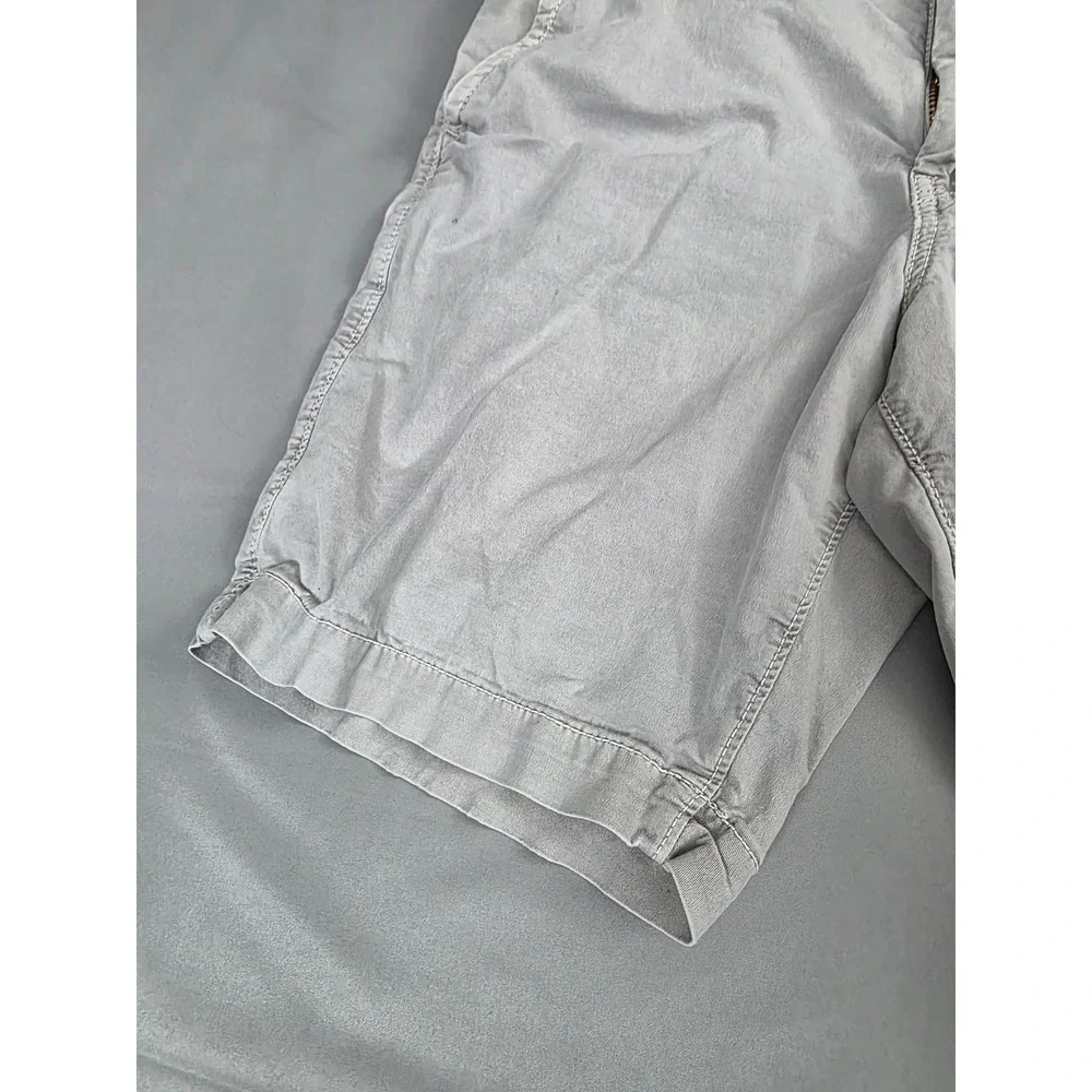 American Eagle Mens Next Level Flex Chino Shorts Gray Size 31 8 Inch Inseam